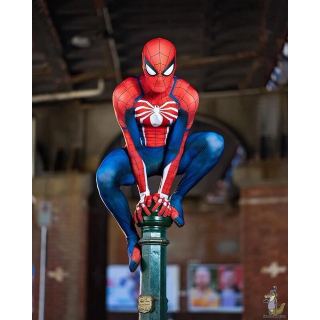 Disfraz de Spiderman para adultos y niños, traje de superhéroe DE LA PS4 para Halloween Fivean unisex