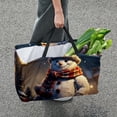 thumbnail image 7 of Snowman Large Foldable Oxford Cloth Laundry Bag Storage Box Cube Organizer, 7 of 7