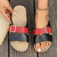 thumbnail image 6 of Mepaouo Cork Footbed Sandals for Women Open Toe Leather Slip on Slides Arch Support Walking Shoes, 6 of 8