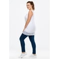 thumbnail image 3 of Ellos Women's Lace Hem Tunic Tank Tunic, 3 of 4