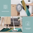 thumbnail image 6 of Teal Gold Marble Pattern Kitchen Rugs Sets Of 3,Kitchen Runner Rugs Non Skid Washable,Decorative Kitchen Floor Mats for Kitchen,Sink,Laundry,17"x30"+ 17"x47" + 17"x59", 6 of 6