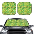 thumbnail image 2 of Fotbe St. Patrick's day Juego de 2 Piezas de Parasoles para Parabrisas | Bloqueador Solar para Auto | Accesorios Plegables para Protección Solar Interior-Medium, 2 of 6
