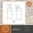 thumbnail image 5 of Hubbard 6-in 1 Light Dusk to Dawn Textured Black Outdoor Wall Lantern Clear Glass Shade, LED Compatible, 5 of 13