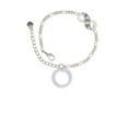 thumbnail image 2 of Delight Jewelry Acrylic 7/8" Ring Imitation Pearl Silver-tone Paw Infinity Link Chain Bracelet, 6"+2" Extender, 2 of 3