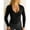Black, variant on BUIGTTKLOP Long Sleeve Shirts for Women Deep V Neck Tights Undershirts Stretchy Slim Fitted Basic Tees Tops
