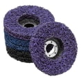 thumbnail image 1 of Uxcell 6Pcs Strip Discs Grinding Discs Set 4.5"x7/8" for Angle Grinder, Blue/Purple/Black, 1 of 6
