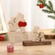 thumbnail image 4 of Adorno de oso de madera personalizado: escultura de oso personalizada con 2 a 6 nombres de familia, regalo de decoración del hogar para mamá, abuela, papá (6 nombres), 4 of 7