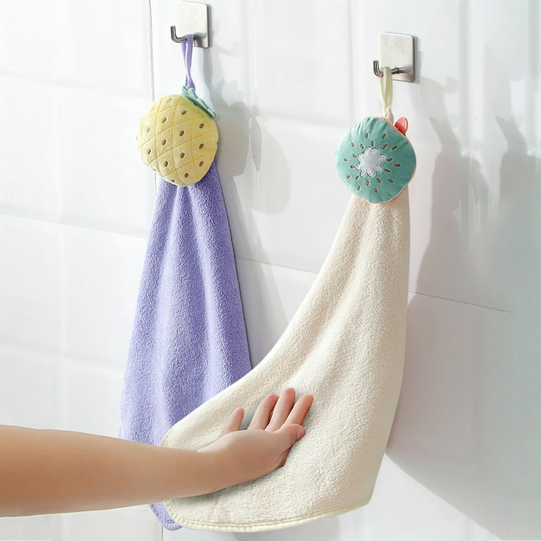 Wedding Kitchen Towels Small Dish Rag Fruit Type Absorbent Repeatable Dishwasher Cleaning Wipe Hanging Towel Dishcloth Kitchen Bathroom Absorbent