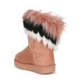 thumbnail image 3 of Asymmetrical Fur Round Toe Flat Winter Boots 19846, 3 of 5