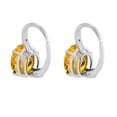 thumbnail image 3 of 925 Sterling Silver Citrine, Diamond Earring, 3 of 3