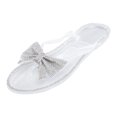 thumbnail image 2 of DPTALR Women Rhinestone Flat Open Toe Slippers Shoes Comfy Sandals Casual Comfortable Beach Sandals, 2 of 5