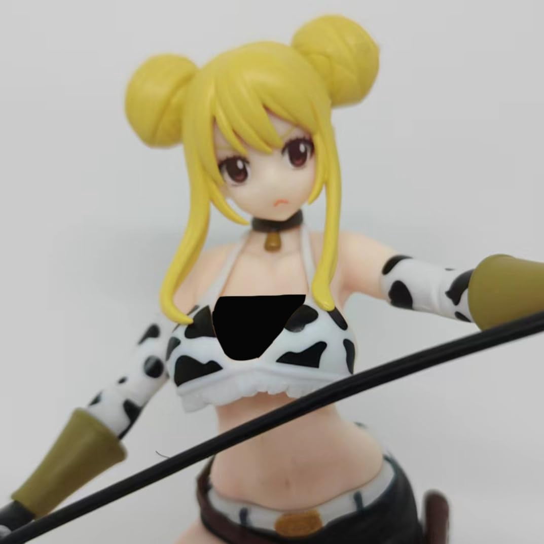 New Fairy Tail Erza Lucy Heartfilia (Taurus Ver) Character Anime Model Statue Action Figures Desktop Ornament Popular Decorations Fan Souvenirs Creative Gift Collectable