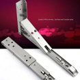thumbnail image 4 of 2 Pack Folding Shelf Brackets Max. Load 440lb Stainless Steel DIY Wall Mounted Shelf Bracket Space Saving For Table Work Bench, 4 of 10