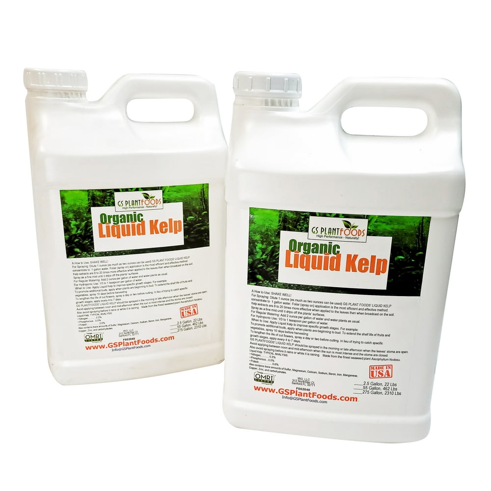 GS Plant Foods Organic Liquid Kelp Plant Fertilizer (5 Gallon) Omri