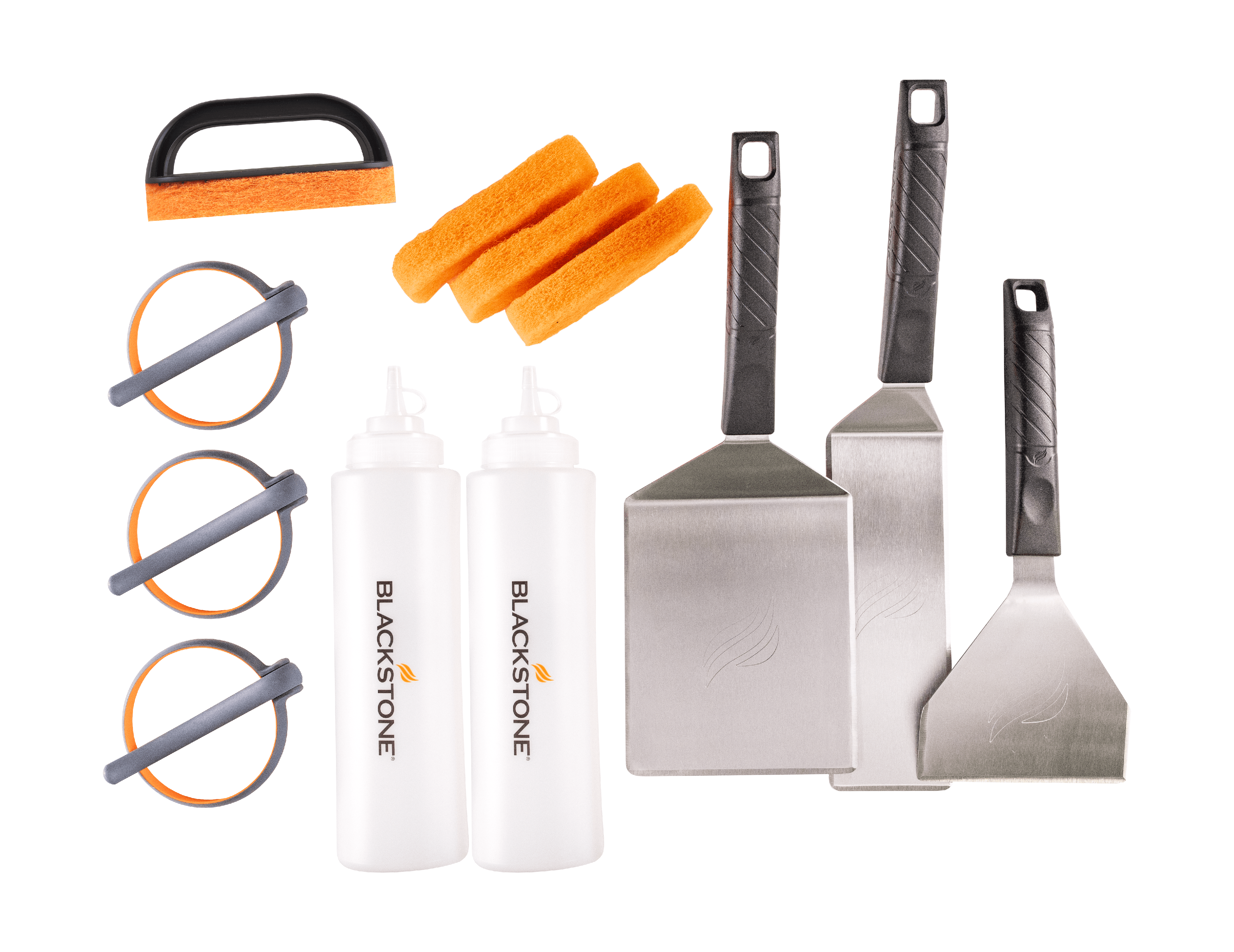 Muzzai- Stainless Steel Teppanyaki Blackstone Accessories /& BBQ Tools Set Blackstone Griddle Accessories,13 Pieces Flat Top Grill Accessories,for Outdoor Camping Griddle Accessories Kit