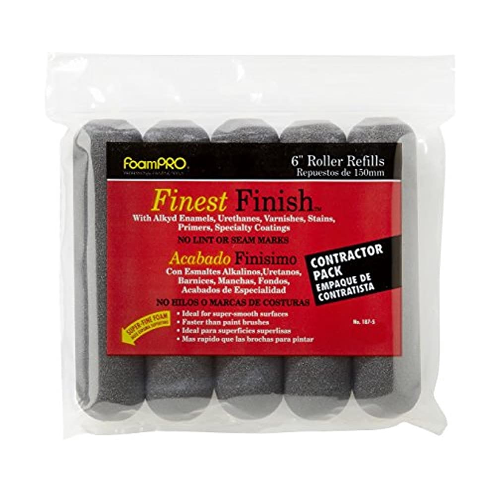 FoamPRO 187 5 Foam Paint Roller Refills Pack of 5