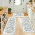 thumbnail image 3 of Farmhouse Kitchen Rugs Sets of 3, Kitchen Runner Rugs Non Slip Washable, Boho Kitchen Mats for Floor, Indoor Door Mat Entrance, Laundry Room Rug, Thick Kitchen Floor Mat Carpet, 3 of 6