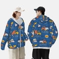 thumbnail image 4 of Fotbe Construction Vehicles Chaqueta con Protección Solar UPF 50+ para Hombre y Mujer, Camisa con Capucha y Bolsillos-Medium, 4 of 7