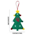 thumbnail image 1 of Kabnic Mini Christmas Tree Decorations 2024 New Christmas Tree Decorations Mini Christmas Tree Embroidery English Letter Christmas Pendant Small Pendant, 1 of 2
