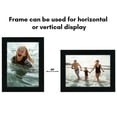 thumbnail image 3 of Americanflat 5x7 Picture Frame with Shatter-Resistant Glass Soho Collection Gallery Style Deep Molding - Black, 3 of 7