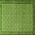 thumbnail image 1 of Ahgly Company Machine Washable Indoor Square Persian Green Traditional Area Rugs, 8' Square, 1 of 1