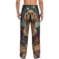 thumbnail image 3 of Daiia Tree Meditating Golden Retriever Men's Sleep Pant with Pockets and Drawstring,Pajama Pants-X-Large, 3 of 9