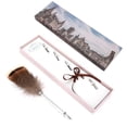 thumbnail image 2 of Feather Pen, Beautiful Feather Pen Set, Table Decoration With Cute Feather Decor For Kids, Students Type 2, 2 of 8