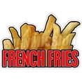 thumbnail image 1 of French Fries I Concession Decal Sign Stand cart Fry Oil, 1 of 1