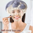 thumbnail image 5 of Paquete de 2 gorros de microfibra para secar el cabello, toalla para secar el cabello, envoltura de toalla para el cabello súper absorbente, 5 of 5