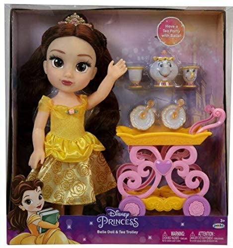 Disney Princess Belle Doll and Tea Cart Trolley Inspired By Beauty And ...