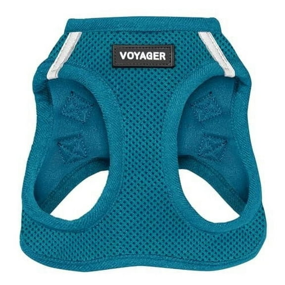 Voyager Step-in Air Dog Harness - All Weather Mesh Step in Vest Harness for Small and Medium Dogs and Cats by Best Pet Supplies - Harness (Turquoise), M (Chest: 16-18")
