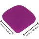thumbnail image 3 of Funda de asiento de alta elástica cepillada de color sólido - Funda impermeable y resistente a manchas para sillas de comedor, pack de 4, 3 of 5