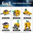 thumbnail image 5 of STEM Projects for Kids Ages 8-12, 6-in-1 Solar Robot Kit Space Toys, Science Experiments Kits Toys for Boys Girls, Orange, 5 of 8
