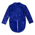 thumbnail image 4 of Alvivi Kids Boys Sparkle Sequin Tailcoat Tuxedo Blazer Party Wedding Dance Show Suit Jacket Blue 14, 4 of 5