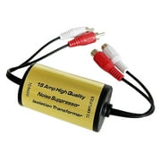 For Car and Home Stereo RCA Audio Noise Filter Suppressor-Ground Loop Isolators