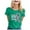 Green, variant on TSADFHJI Cute Tops for Teen Girls Long Sleeve Women's Cancer Printed T Shirt International Publicity Moon Short Sleeved Shirt M Navy