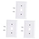 thumbnail image 3 of 3 cubiertas para tomacorrientes eléctricos, accesorio para tomacorriente de pared exterior, placa de tomacorriente 3 agujeros blanco, 3 of 9