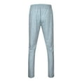 thumbnail image 4 of Vedolay Men's Pants Comfortable Quality Soft Solid Color Linen Pants with Pockets Grey,XL, 4 of 5