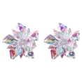 thumbnail image 1 of Kearding Paquete de 2 Clips para zapatos de flores de cristal acrílico para boda, fiesta, ropa nupcial, decoración de tacones altos, hebilla Artesanía, 1 of 6