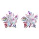 thumbnail image 1 of Billuyoard Paquete de 2 Clips para zapatos de flores de cristal acrílico para boda, fiesta, ropa nupcial, zapatos, sandalias de tacón alto, Artesanía, 1 of 6