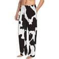thumbnail image 6 of Salouo Cow Skin 2 Print Pajama Pants for Men, Lounge Pants Elastic Waistband Casual Men's sleepwear Loungewear Sleep Pajama Pant -XX-Large, 6 of 7