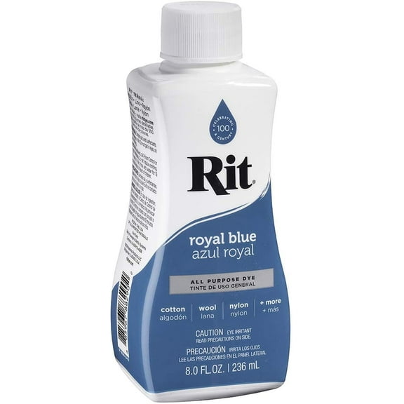 Rit All Purpose Royal Blue Liquid Fabric Dye, 8 fl oz