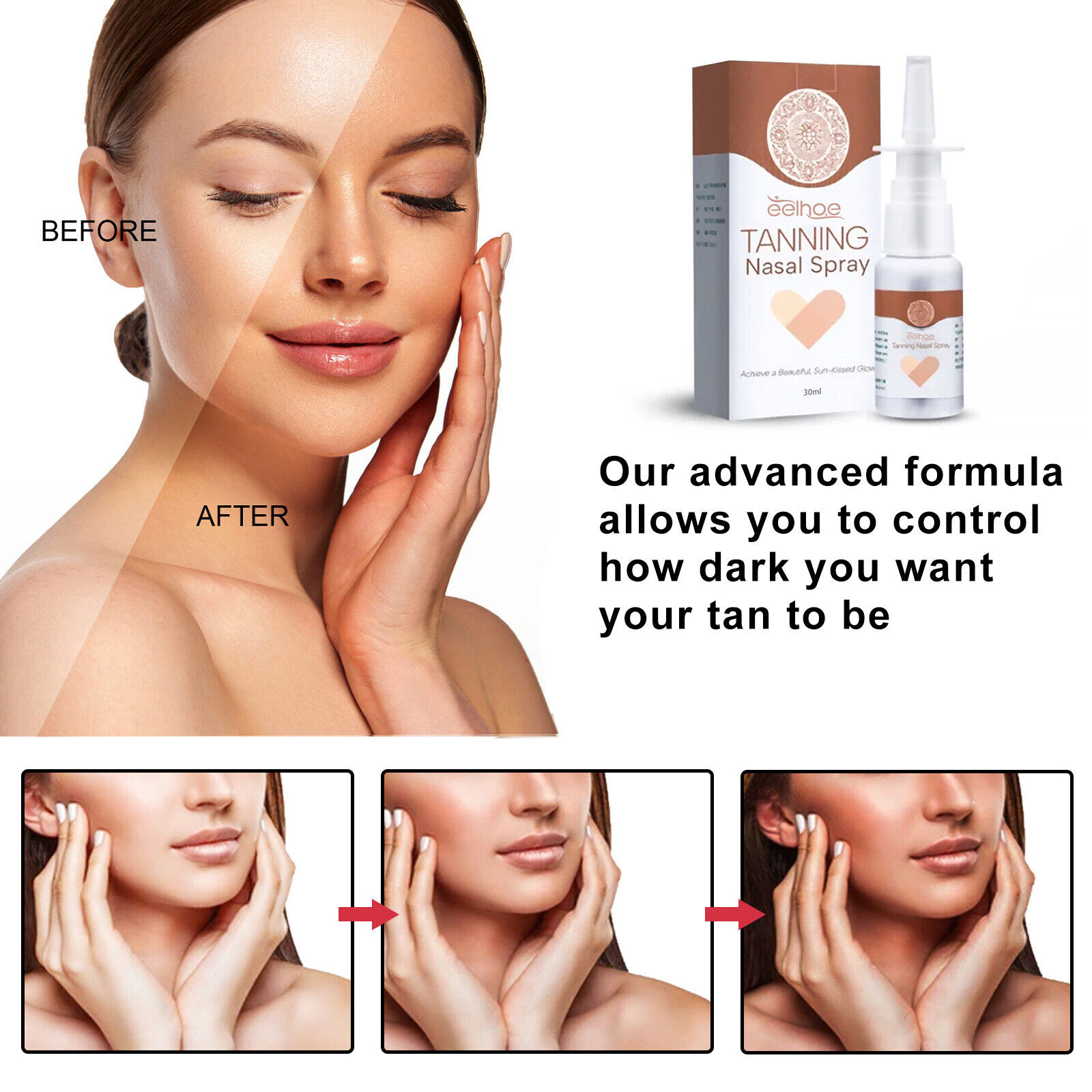 Tanned Nasal Spray, Tanned Sunless Spray,Deep