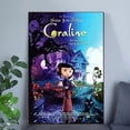 thumbnail image 3 of Coraline Classic Movie Poster "Be careful what you wish for" Poster Size 24''x36'' The Golden Shop, 3 of 5