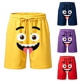 thumbnail image 3 of Bobifish Boys Outdoor Shorts Cartoon Printed Loose Elastic Drawstring Waist Stretch Shorts Boys Casual Shorts, 3 of 3