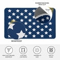thumbnail image 3 of 4th of July Door Mat Indoor Outdoor, Independence Day Patriotic White Star Blue Non Slip Welcome Mat with Rubber Backing, Absorbent Fabric Front Door Mats Entryway Rug for Home Patio Entrance 16"x24", 3 of 9