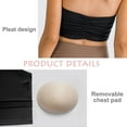 thumbnail image 3 of Top sin mangas para mujer, sin espalda, sujetadores deportivos, camisetas de entrenamiento, correas anchas, Yoga, gimnasio, 3 of 6