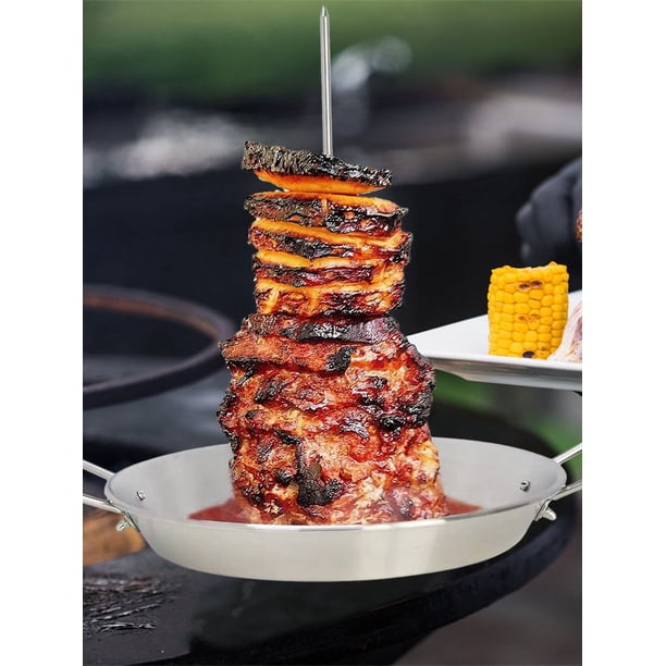 Acquista Spiedini verticali per barbecue Spiedini per griglia Spiedini brasiliani per tacos fatti in casa Al Pastor Shawarma Churrasco brasiliano Acciaio inossidabile in Italia a partire da 50