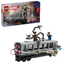 LEGO Marvel Spider-Man vs. Doc Ock Subway Train Scene - Action Figures Kids Toy - Spider-Man Building Toy for Boys & Girls, Ages 9 - Marvel Collectible with 4 Minifigures - Birthday Gift Idea- 76321