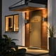 thumbnail image 4 of Aplique de pared exterior doble de acero inoxidable, resistente al agua IP54, con difusor de cristal templado transparente, casquillo de bombilla GU10, máx. 35 W, para patio, jardín,, 4 of 5